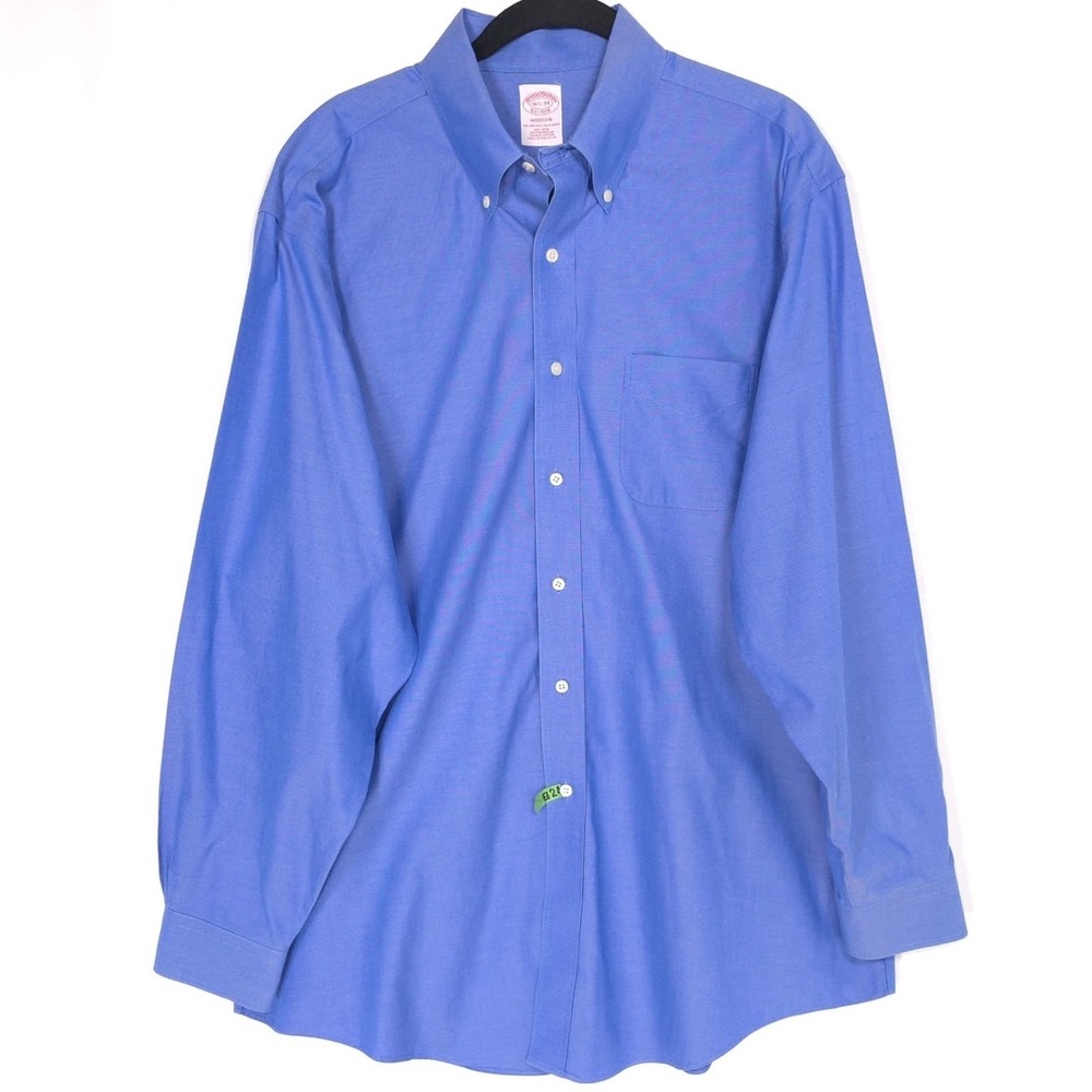 BROOKS BROTHERS Est.1818 Madison Blue Button Down Supima Cotton Long Sleeve 16.5